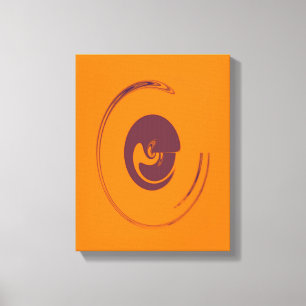 Vloeibare cirkels - Gewikkeld canvas Afdruk