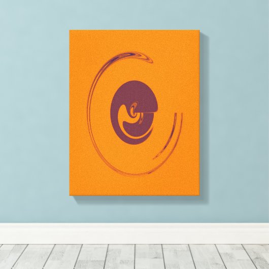 Vloeibare cirkels - Gewikkeld canvas Afdruk (Insitu (Houten vloer))