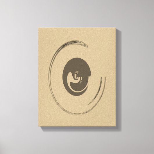 Vloeibare cirkels - Gewikkeld canvas Afdruk (Voorkant)