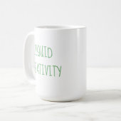 Vloeibare Creativiteit Koffie-Humor Mok (Voorkant links)