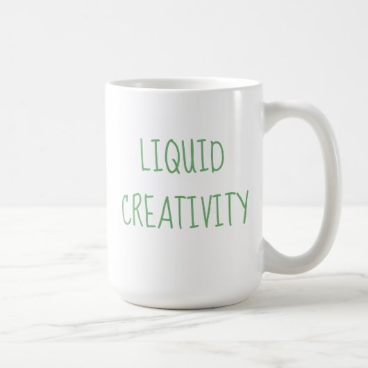 Vloeibare Creativiteit Koffie-Humor Mok (Rechts)