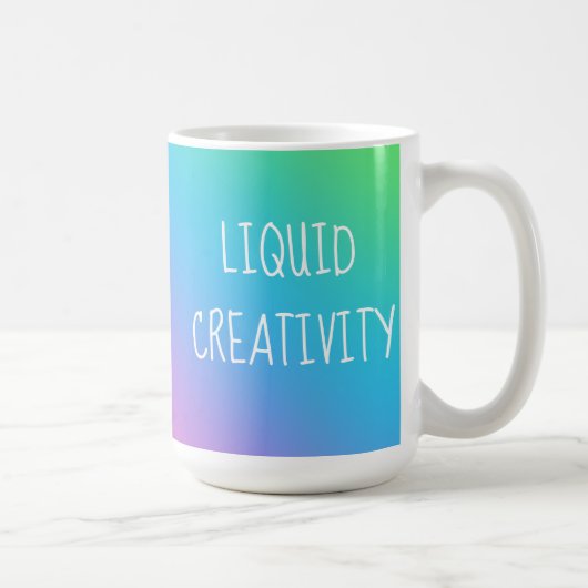 Vloeibare creativiteit Mok regenbooggradiënt (Rechts)