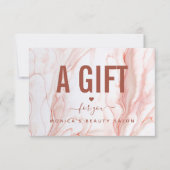 Vloeibare crème Marmer Chic Elegant Beauty Salon L (Voorkant)