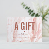 Vloeibare crème Marmer Chic Elegant Beauty Salon L (Staand voorkant)