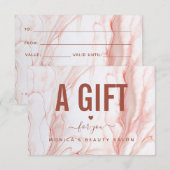 Vloeibare crème Marmer Chic Elegant Beauty Salon L (Voorkant / Achterkant)