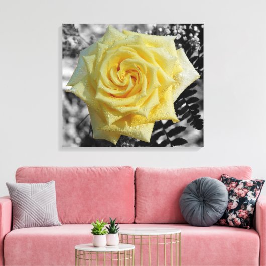 vloeibare diamanten canvas afdruk (Insitu (Woonkamer))