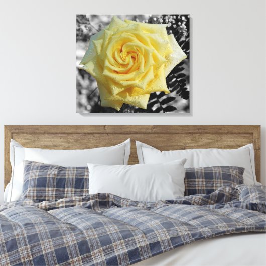 vloeibare diamanten canvas afdruk (Insitu (Slaapkamer))