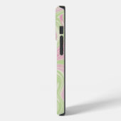 Vloeibare draai groen roze patroon Case-Mate iPhone case (Achterkant / Links)