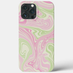 Vloeibare draai groen roze patroon Case-Mate iPhone case
