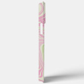 Vloeibare draai groen roze patroon Case-Mate iPhone case (Achterkant / Rechts)