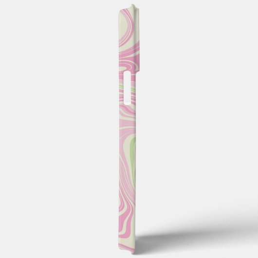 Vloeibare draai groen roze patroon Case-Mate iPhone case (Achterkant / Rechts)