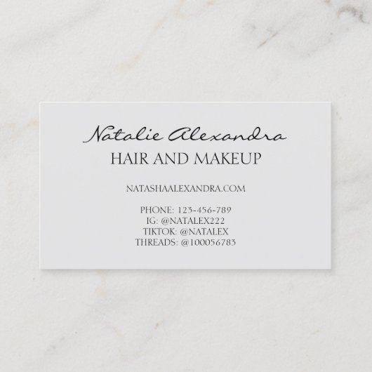 Vloeibare draai groen roze patroon visitekaartje (Achterkant)