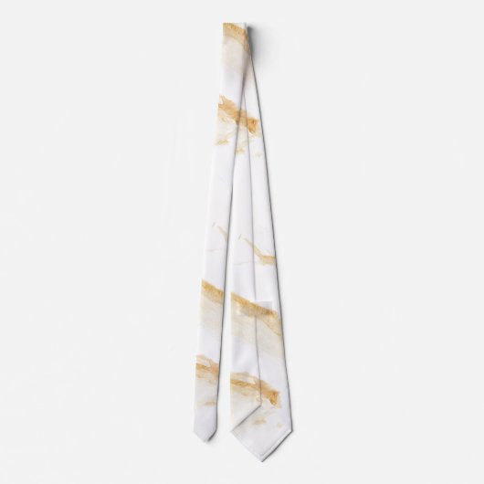 Vloeibare draai marmeren beige crème Stropdas (Achterkant)