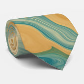 Vloeibare draai marmeren beige Stropdas (Opgerold)