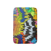 Vloeibare Drip Kleurrijke Groovy Stripe Trippy Pat Badmat (Voorkant Verticaal)