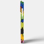 Vloeibare Drip Kleurrijke Groovy Stripe Trippy Pat Case-Mate iPhone Case (Achterkant / Links)