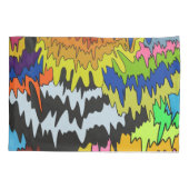 Vloeibare Drip Kleurrijke Groovy Stripe Trippy Pat Kussensloop (Achterkant)