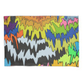 Vloeibare Drip Kleurrijke Groovy Stripe Trippy Pat Kussensloop (Voorkant)