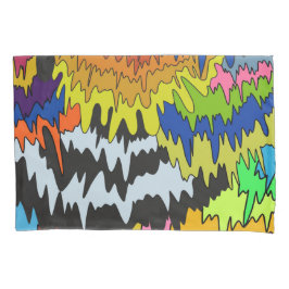 Vloeibare Drip Kleurrijke Groovy Stripe Trippy Pat Kussensloop