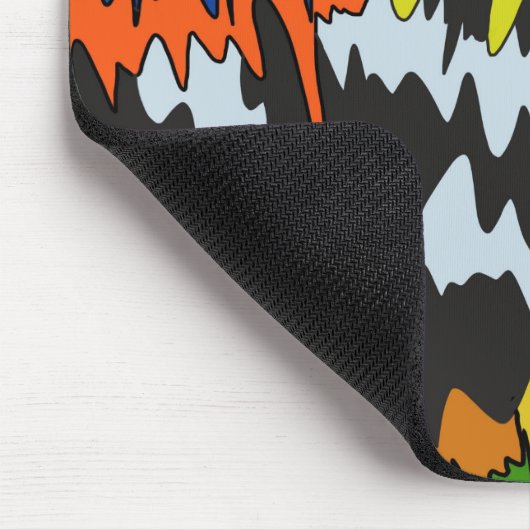 Vloeibare Drip Kleurrijke Groovy Stripe Trippy Pat Muismat (Hoek)