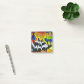 Vloeibare Drip Kleurrijke Groovy Stripe Trippy Pat Post-it® Notes (Kantoor)