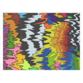Vloeibare Drip Kleurrijke Groovy Stripe Trippy Pat Tafelkleed (Voorkant (Horizontaal))