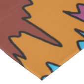 Vloeibare Drip Kleurrijke Groovy Stripe Trippy Pat Tafelkleed (Gekanteld)