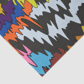 Vloeibare Drip Kleurrijke Groovy Stripe Trippy Pat Tissuepapier (Detail)