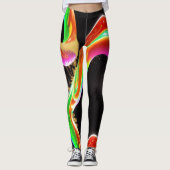 Vloeibare dromen: Mesmerizing Abstracte liquide Lu Leggings (Voorkant)