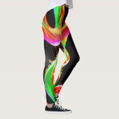 Vloeibare dromen: Mesmerizing Abstracte liquide Lu Leggings (Rechts)