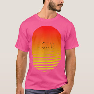 Vloeibare drum en bas DNB Sunset drum N bas T-shirt