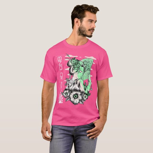 Vloeibare drum en bas Oerwoud EDM DNB Rave T-shirt (Voorkant volledig)