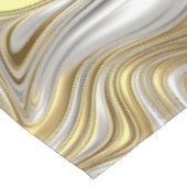 Vloeibare Elegantie - Metallic vloeibaar patroon Tafelkleed (Gekanteld)