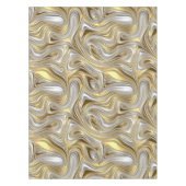 Vloeibare Elegantie - Metallic vloeibaar patroon Tafelkleed (Voorkant)