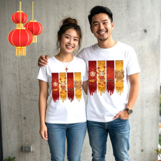 Vloeibare Energie Drip-Art Chinees Nieuwjaar 2027  T-shirt