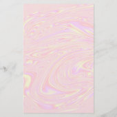 Vloeibare faux holografisch roze textuurverkoop flyer (Achterkant)