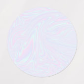 Vloeibare faux holografische iriserende texturen labels (Design 2)