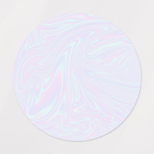 Vloeibare faux holografische iriserende texturen labels (Design 2)