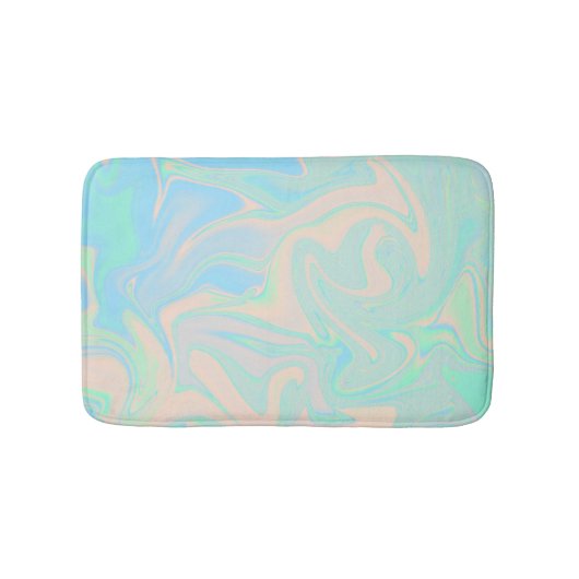 Vloeibare faux holografische israëlische textuur badmat (Voorkant)