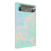 Vloeibare faux holografische israëlische textuur mini klembord (Schuin)