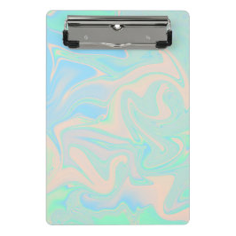 Vloeibare faux holografische israëlische textuur mini klembord