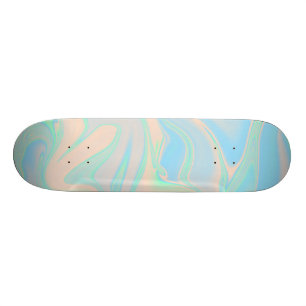 Vloeibare faux holografische israëlische textuur persoonlijk skateboard