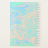 Vloeibare faux holografische israëlische textuur planner (Achterkant)