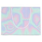 Vloeibare faux holographic Texture Groot Cadeauzakje (Voorkant)