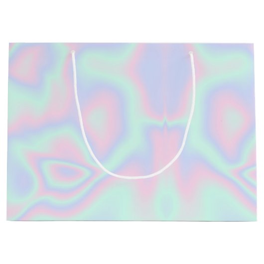 Vloeibare faux holographic Texture Groot Cadeauzakje (Voorkant)