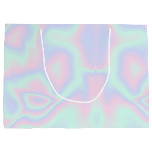 Vloeibare faux holographic Texture Groot Cadeauzakje (Achterkant)