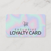 Vloeibare faux holographic Texture Klantenkaartje (Voorkant)