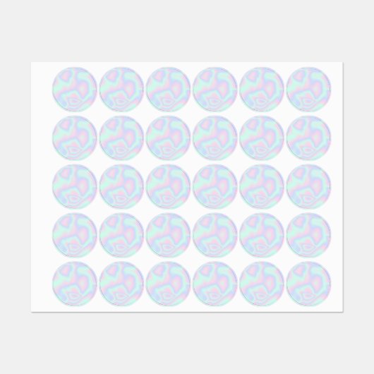 Vloeibare faux holographic Texture Labels (Vel)