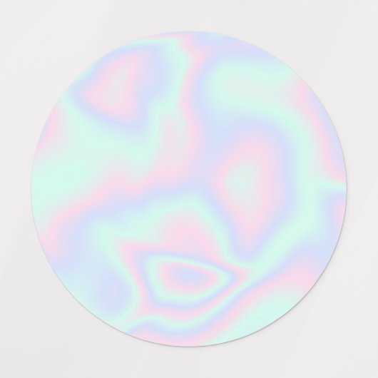 Vloeibare faux holographic Texture Labels (Design 1)
