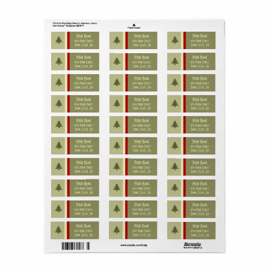 Vloeibare feestdag etiket (Full Sheet)